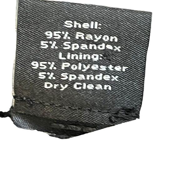 Ann Taylor Womens Beige Black Jersey Knit Stretch Pencil Knee Length Skirt sz 12 - Picture 15 of 16